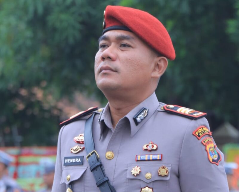 Kasat Reskrim Polres Metro Lampung AKP Hendra Safuan, S.H., M.H usai sertijab di Mapolres setempat, Senin 20 Januari 2025 | Dok. Istimewa.