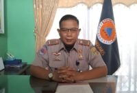 Kalak BPBD Tanggamus, Irvan Wahyudi, S.T., M.M saat memberikan keterangan pers di ruang kerjanya, Selasa 21 Januari 2025 | Herdi/Media Prioritastv.com.