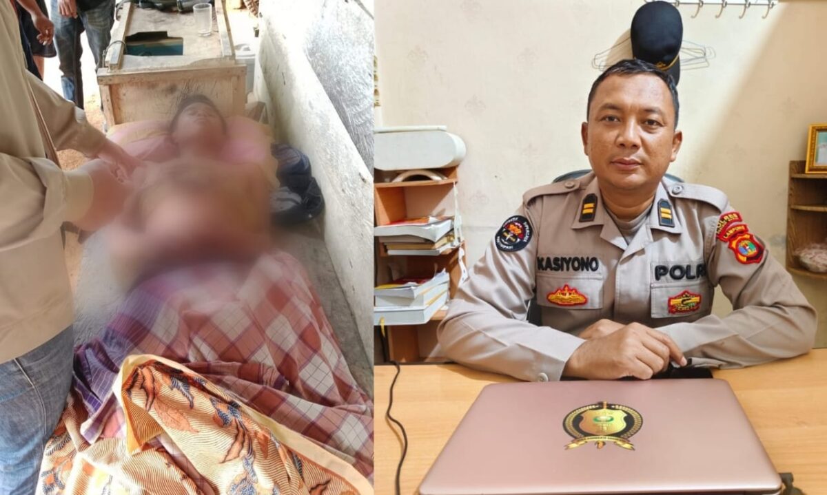 Kolase foto korban Selamat Indra Suharno sebelum dievakuasi, Kamis 23 Januari 2025, pagi dan Kasi Humas Polres Pesisir Barat, Iptu Kasiyono | Suroso/Media Prioritastv.com.