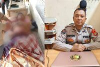 Kolase foto korban Selamat Indra Suharno sebelum dievakuasi, Kamis 23 Januari 2025, pagi dan Kasi Humas Polres Pesisir Barat, Iptu Kasiyono | Suroso/Media Prioritastv.com.
