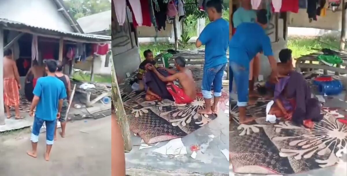 Kolase foto kondisi korban paska ledakan bom ikan di Desa Margasari, Labuhan Maringgai, Lampung Timur, Minggu 26 Januari 2025 | Dok. Tangkapan Layar Video.