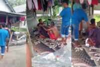 Kolase foto kondisi korban paska ledakan bom ikan di Desa Margasari, Labuhan Maringgai, Lampung Timur, Minggu 26 Januari 2025 | Dok. Tangkapan Layar Video.