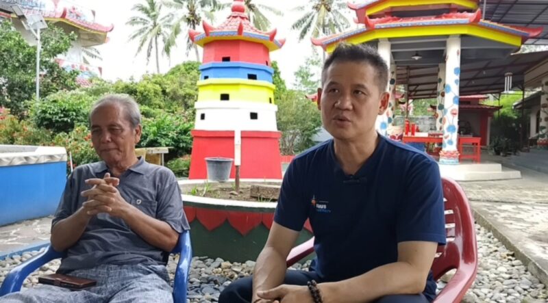 Ketua Vihara Dharma Agung, Suwito saat memberikan keterangan kepada Media Prioritastv.com, Senin 27 Januari 2025 | Herdi/Media Prioritastv.com.