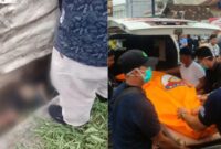 Kolase foto saat korban ditemukan dan saat dievakuasi ke RSUDAM, Rabu 1 Januari 2024 | Tangkapan Layar Video.