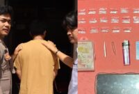 Kolase foto tersangka dan barang bukti yang diamankan polisi | Dok. Polres Tanggamus.