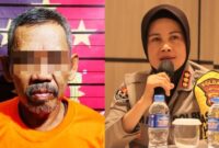 Kolase foto tersangka yang ditangkap polisi dan Kabid Humas Polda Kombes Umi Fadillah.