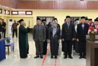 Prosesi Pelantikan Kepala SMA dan SMK Lampung, Jumat 14 Februari 2025.