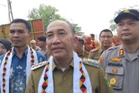 Pj Bupati Tanggamus Mulyadi Irsan saat menjelaskan tindak lanjut Inpres Nomor 1 Tahun 2025 dan Peningkatan PAD Tanggamus, Senin 3 Februari 2025 | Herdi/Media Prioritastv.com.