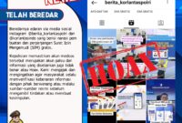 Informasi Hoax yang disampaikan Polres Pringsewu.