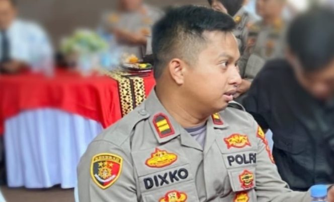 Kapolsek Penengahan, Iptu Dixko Romadi Alfansyah Subing.