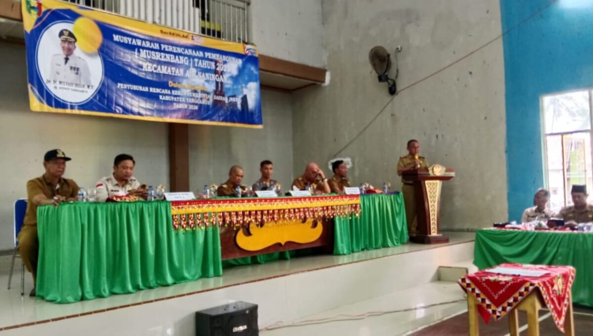 Pembukaan Musrenbang RKPD 2026 Kecamatan Air Naningan, Tanggamus, Selasa 11 Februari 2025.