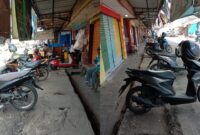 Kolase foto yang dikirim Kadis Koperindah Tanggamus, Retno Novia Damayanti paska penertiban pedagang ikan berjualan di jalan pasar, Rabu 12 Februari 2025.