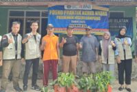 Persiapan penanaman pohon PKN Polinela Lampung di Pekon Pandansari Selatan, Kecamatan Sukoharjo, Kabupaten Pringsewu, Lampung.