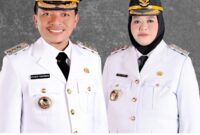 Foto resmi Bupati dan Wakil Bupati Pringsewu Periose 2025 - 2030 | Dok. Kominfo Pringsewu.