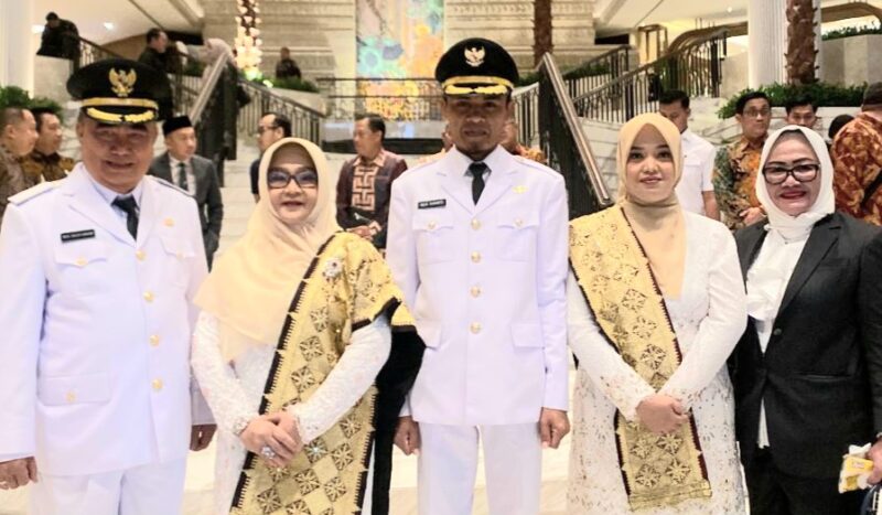 Pasangan Moh. Saleh Asnawi dan Agus Suranto yang akan resmi dilantik sebagai Bupati dan Wakil Bupati Tanggamus hari ini, Kamis (20/2/2025).