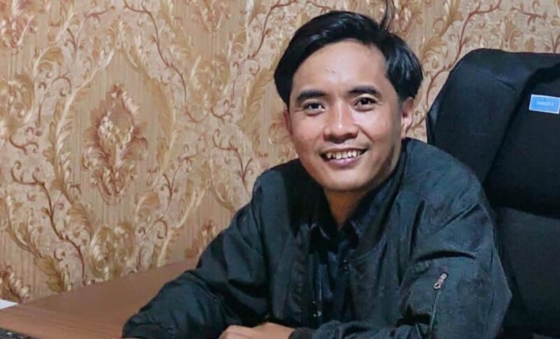 Bendahara Fokal IMM Lampung Barat, Yulandri saat menyampaikan harapan kepada Bupati dan Wabup Lambar, Kamis 20 Februari 2025 | Kamto Winendra/Media Prioritastv.com.