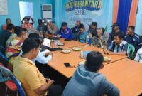 Rapat mediasi zonasi pencarian ikan kapal pursein dan nelayan pokek di Kantor Dinas Perikanan Tanggamus, Kamis 20 Februari 2025 | Herdi/Media Prioritastv.com.