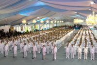 Pelantikan Bupati Lampung Barat Parosil Mabsus, Wakil Bupati Mad Hasnurin saat dilantik bersama kepala daerah lainnya di Indonesia, Kamis 20 Februari 2025.