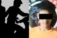 Kolase foto ilustrasi begal motor dan tersangka yang ditangkap Polres Lampung Tengah | Dok. Pixabay/Polres Lampung Tengah.