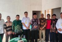 Kepala Kantor Pertanahan Lampung Barat, Oki Maradha Pratama saat mengunjungi PDM Lampung Barat, Rabu 26 Februari 2025 | Dok. Istimewa.