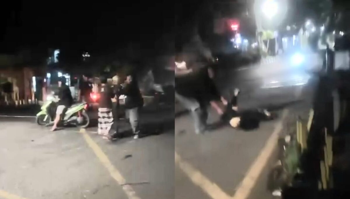 Kolase foto saat warga berusaha menarik pria yang hendak menghadang laju kereta di Probolinggo, Jawa Timur, Rabu 26 Februari 2025 | Dok. Tangkapan Layar Video/Dekki/Media Prioritastv.com.