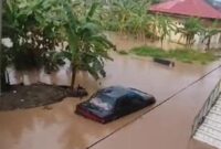 Banjir di Kawasan Teluk Betung Timur, Kota Bandar Lampung, pada Kamis 27 Februari 2025 sore | Dok. Melissa.