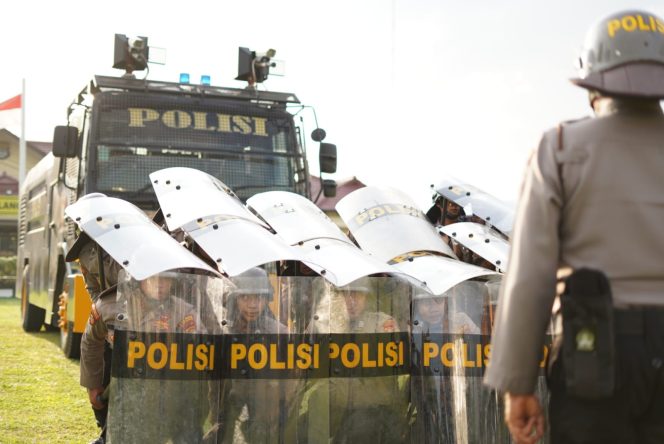 
 Polres Tulang Bawang Gelar Latkatpuan Dalmas, AKBP Yuliansyah Paparkan Tujuannya