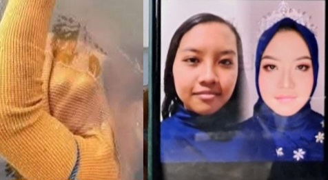 Kolase foto saat mayat Putri pertama kali ditemukan dan foto semasa hidup yang diperlihatkan keluarganya, Selasa 11 Februari 2025.