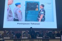 Konferensi pers penetapan dua oknum TNI menjadi tersangka penembakan 3 polisi di Way Kanan di Polda Lampung, Selasa 25 Maret 2025 | Erwin/Media Prioritastv.com.