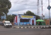 Pos Pam Operasi Ketupat Krakatau 2025 Polres Tanggamus di Taman Soekarno, Kota Agung, Jumat 21 Maret 2025 | Herdi/Media Prioritastv.com.