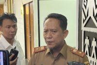 Kepala Dinas Bina Marga dan Bina Konstruksi (BMBK) Provinsi Lampung, M. Taufiqullah saat memberikan keterangan, Senin 3 Maret 2025.