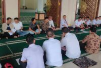 Rapat persiapan buka bersama di Masjid Islamic Center Kota Agung, Tangggamus, Rabu 5 Maret 2025 | Dok. Istimewa.