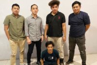 Tersangka setelah ditangkap Polsek Rawajitu Selatan, Rabu 12 Maret 2025 | Dok. Humas Polres Tulang Bawang.