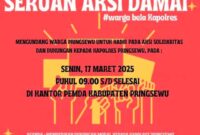Seruan Aksi Damai DPC Apdesi Pringsewu | Dok. Istimewa.
