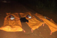 Ketiga mayat korban setelah dimasukan ke kantung mayat, Senin 17 Maret 2025 | Dok. Istimewa.