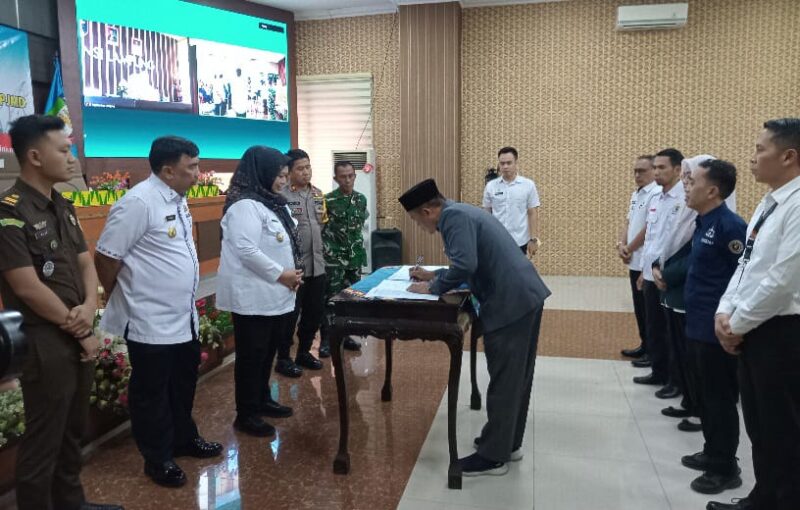 Penandatangan Hasil Musrenbang RKPD 2026 Kabupaten Pringsewu, Rabu 19 Maret 2025 | Samuel/Media Prioritastv.com.