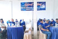 Agus Ciek Yamin saat menerima silaturahmi Ketua DPD Partai Demokrat Lampung, Sabtu 22 Maret 2025 | Asrul Ariski/Media Prioritastv.com.
