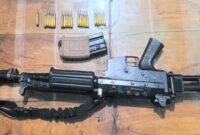 Senjata yang digunakan oleh oknum TNI, Kopda Basar, dalam aksi penembakan terhadap tiga anggota Polri di Way Kanan.