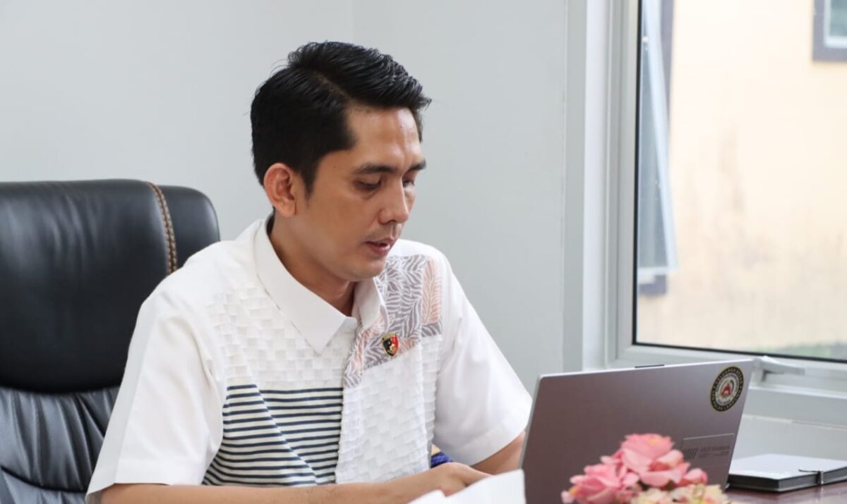 Kasat Reskrim Polres Tanggamus AKP Khairul Yassin Ariga saa memberikan keterangan di ruang kerjanya, Selasa 25 Maret 2025 | Herdi/Media Prioritastv.com.