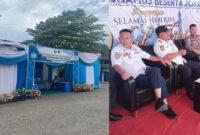 Kolase foto rest area Dishub Tanggamus dan Plt Kadishub saat berada di tempat, Kamis 27 Maret 2025 | Herdi/Media Prioritastv.com.
