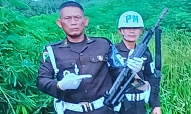 Senjata yang diduga digunakan Kopda Basar menembak 3 polisi di Way Kanan, Lampung berisi peluru kaliber 5,56 mm | Dok. Denpom Lampung.