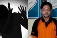 Kolase foto ilustrasi penganiayaan istri di Lampung Tengah dan tersangka yang berhasil ditangkap polisi, Senin 3 Maret 2025 | Dok. Polres Lampung Tengah.