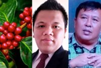Kolase foto ilustrasi buah kopi hasil di tanah TNBBS dan Founder Masyarakat Independent GERMASI, Ridwan Maulana serta aktivis lingkungan dari Lembaga Konservasi 21, Ir. Edy Karizal | Dok. Istimewa.