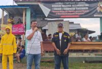 Agus Ciek Yamin, S.E., Ketua Granat Tanggamus saat Membuka Open Turnamen Sepakbola BUPATI CUP 2025 di Lapangan Pekon Tekad, Kecamatan Pulau Panggung, Kabupaten Tanggamus. Foto : Asrul Ariski/Media Prioritastv.com.