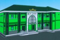 Rancang bangun gedung MIN 1 Tanggamus dengan sejumlah fasilitas yang segera berdiri di Banjar Negeri, Pekon Kusa, Kota Agung, Tanggamus | Dok. Istimewa.