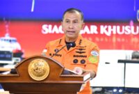 Kabasarnas RI, Marsekal Madya TNI Mohammad Syafii saat menutup operasi SAR Lebaran 2025, Jumat 11 April 2025 | Dok. Basarnas.
