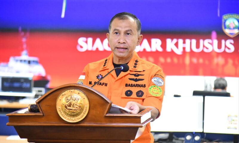 Kabasarnas RI, Marsekal Madya TNI Mohammad Syafii saat menutup operasi SAR Lebaran 2025, Jumat 11 April 2025 | Dok. Basarnas.