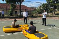 Rekonstruksi pembunuhan nelayan di Way Rarem, Lampung Utara yang digelar di lapangan tenis belakang Mapolres Lamut, Rabu 16 April 2025 peragakan 26 adegan |