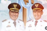 Bupati Tangamus Moh. Saleh Asnawi dan Wakil Bupati Tanggamus Agus Suranto dalam flyer ucapan Jumat Agung Paskah kepada Umat Kristiani, Jumat 18 April 2025 | @pemkabtanggamus_lampung.
