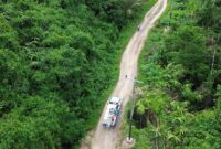 Tangkapan Video Udara Jalur Pemasangan Listrik di Pekon Atar Lebar, Bandar Negeri Semuong, Tanggamus | Dok. PLN.